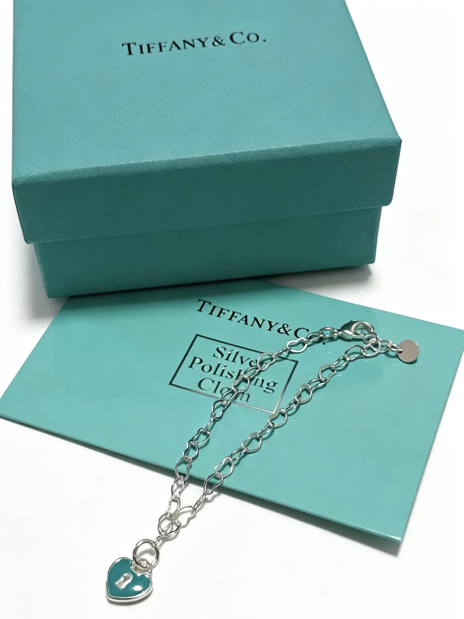 Tiffany & Co. Heart Lock Charm Bracelet
